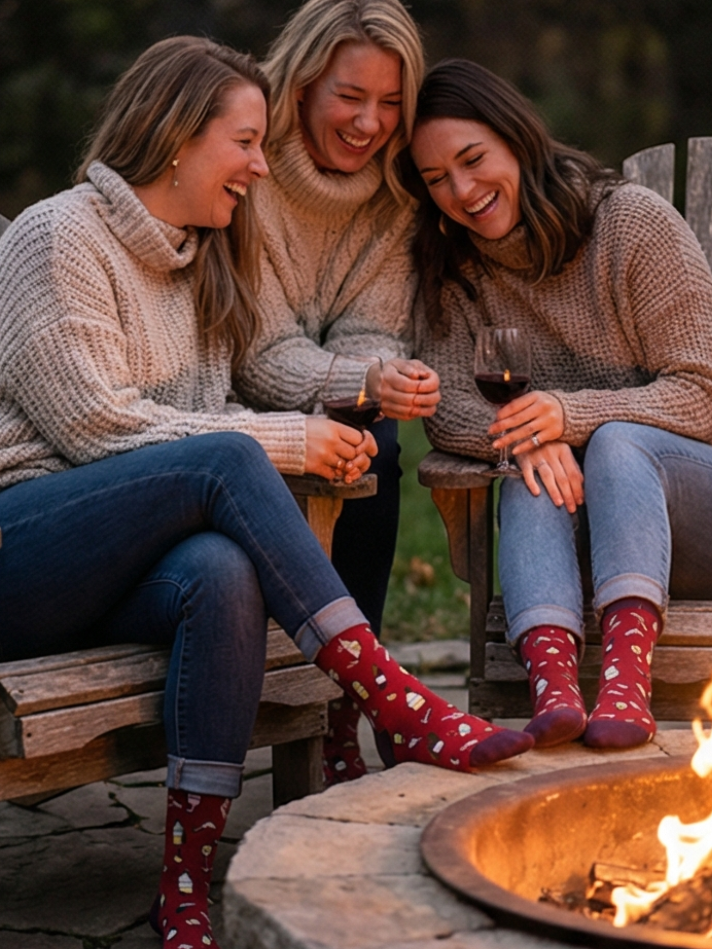 Women’s Wine Socks – 3-Pair Set