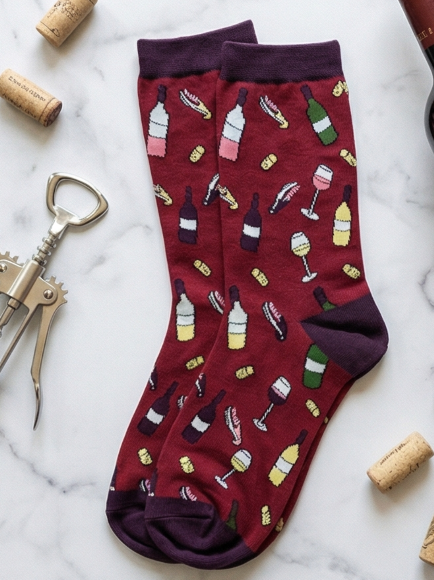 Women’s Wine Socks – 3-Pair Set